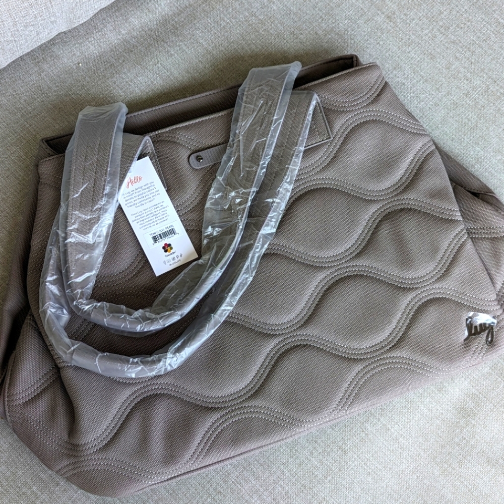 NWT Lug Tempo Matte Luxe VL tote bag in Pearl Grey